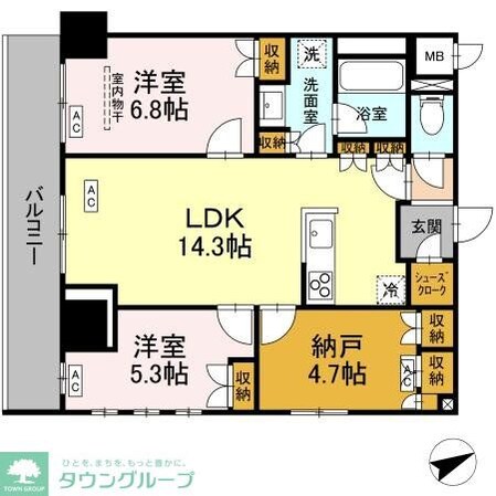 サンジョイアゼロの物件間取画像